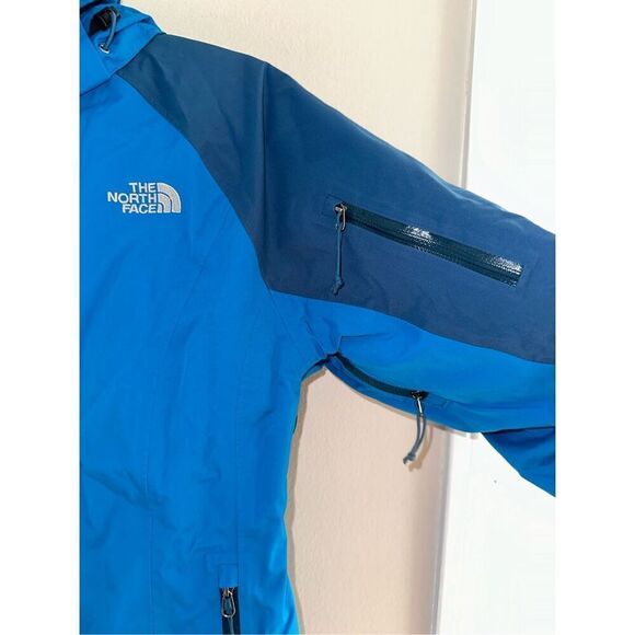 The North Face Thermoball Hyvent Winter Jacket Blue Women's Small - Picture 3 of 7